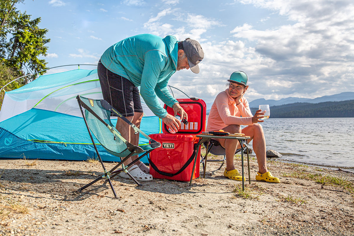 ​Yeti Roadie 24 cooler (at camp)