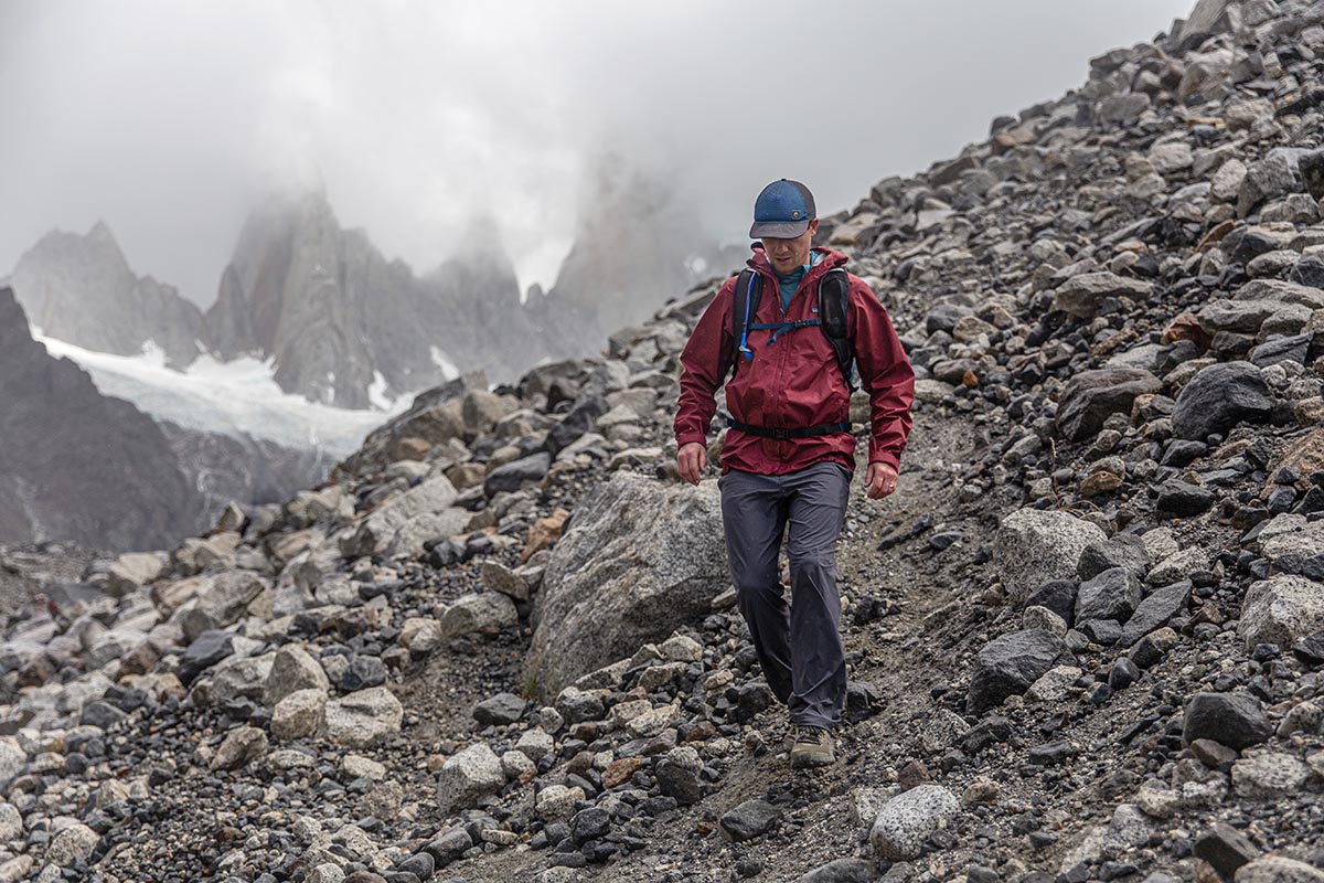 Adidas Terrex AX4 (descending rocky slope)