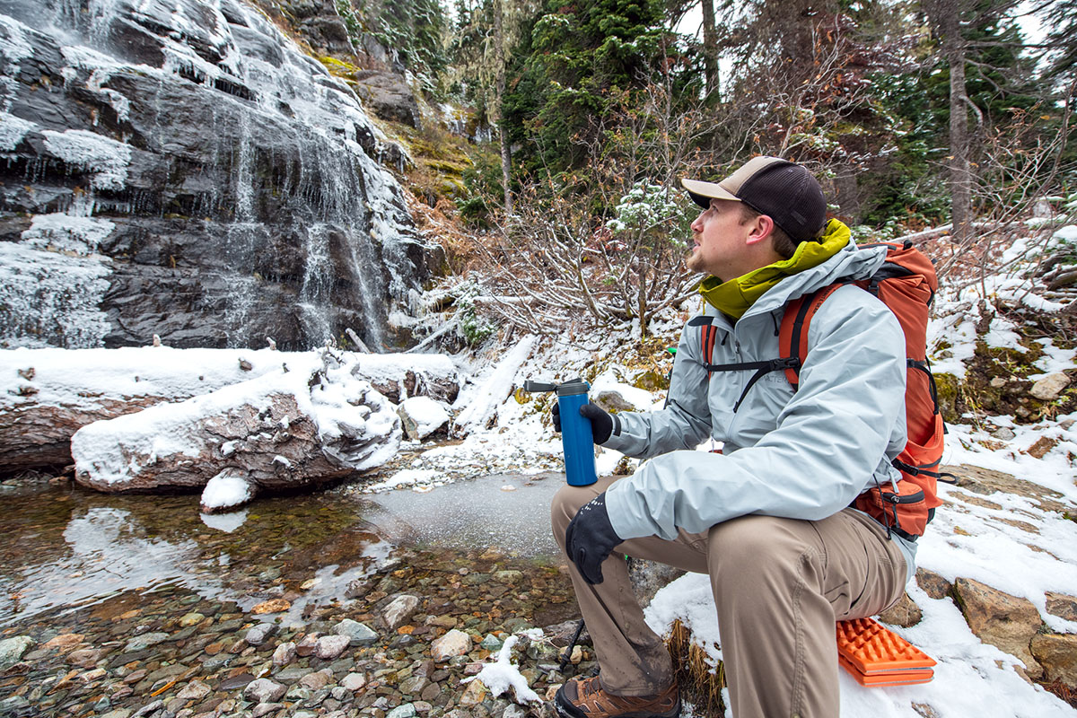 Arc'teryx Beta LT hardshell jacket (water break at waterfall)