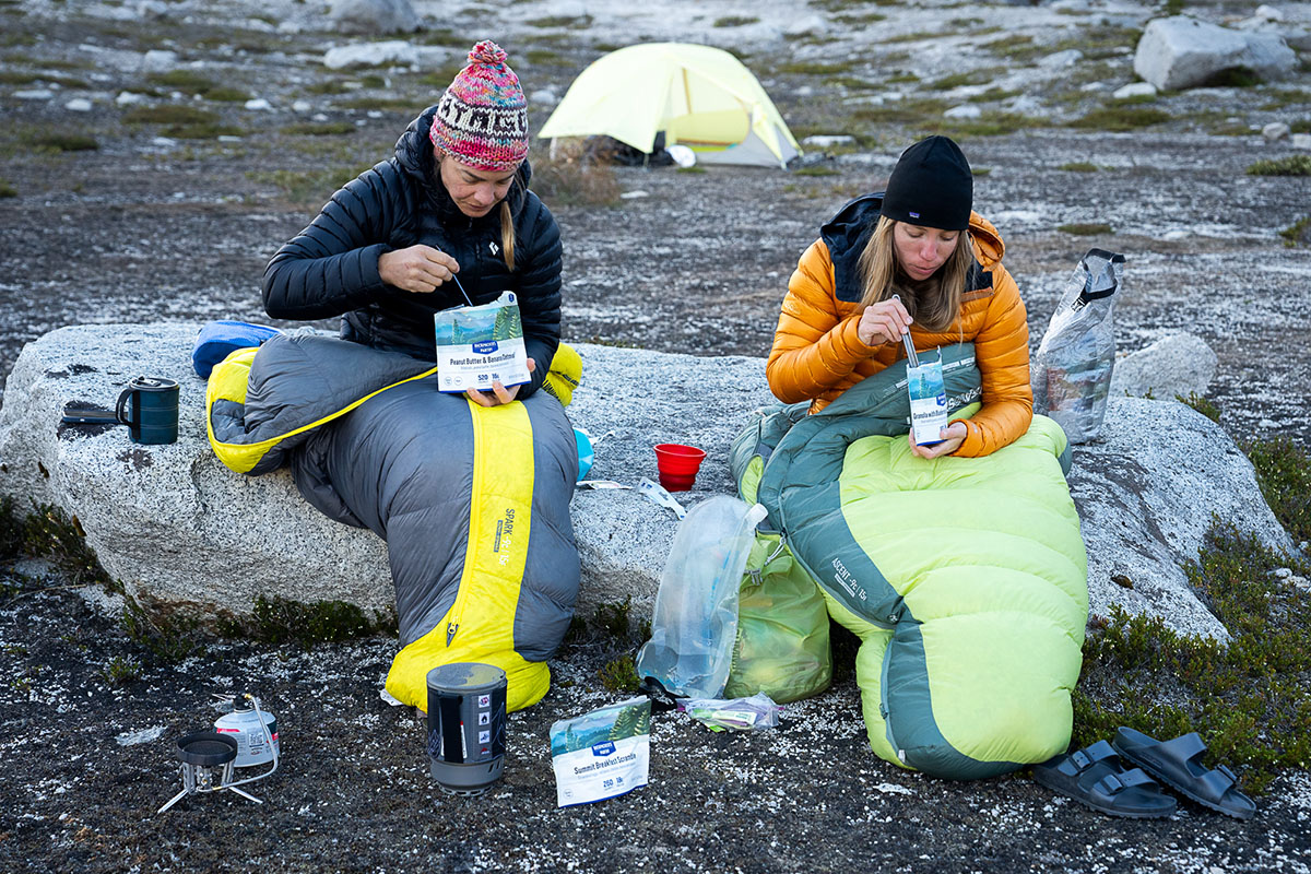 Backpacking sleeping bags (Sea to Summit Spark and Ascent together)