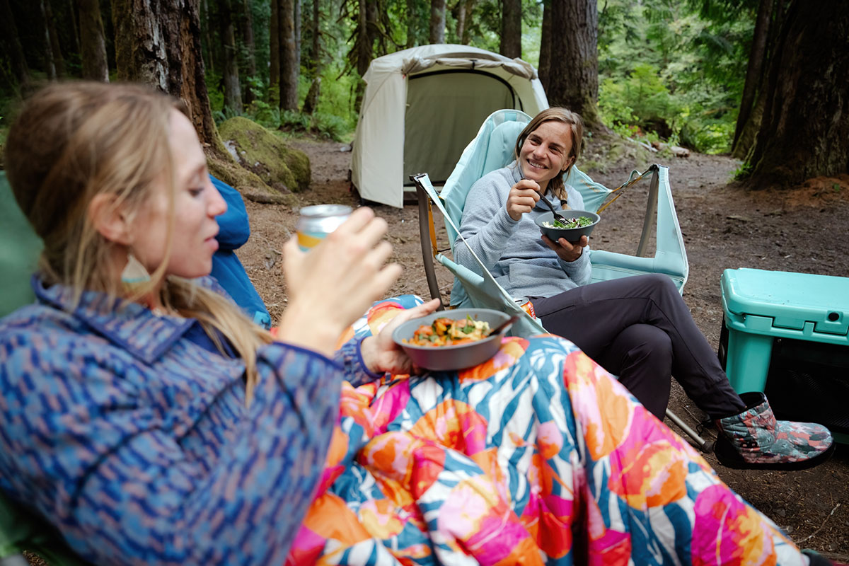 Camping chair (sitting in Nemo Stargaze at camp)