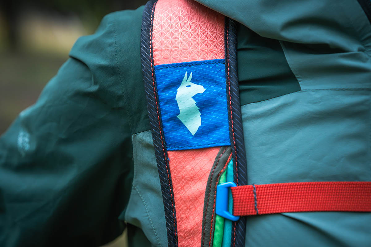 Daypack (closeup of Cotopaxi logo)