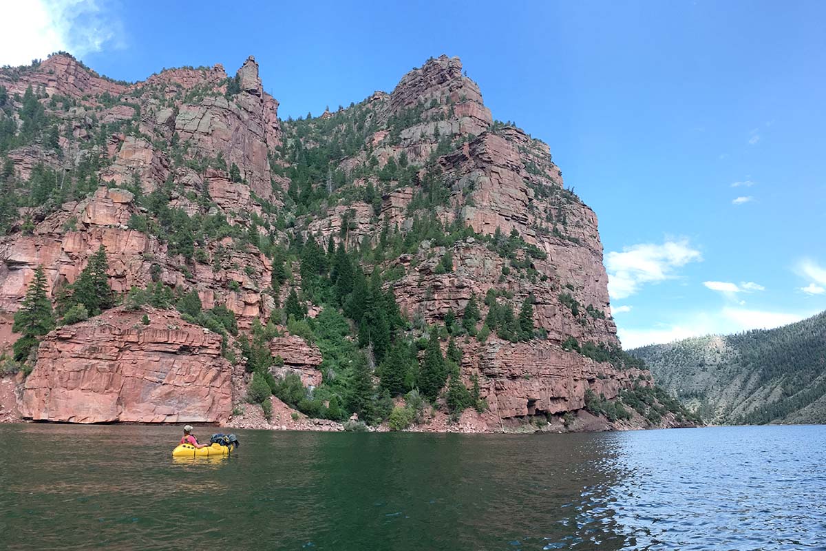 Floating flatwater in Utah (packrafting)