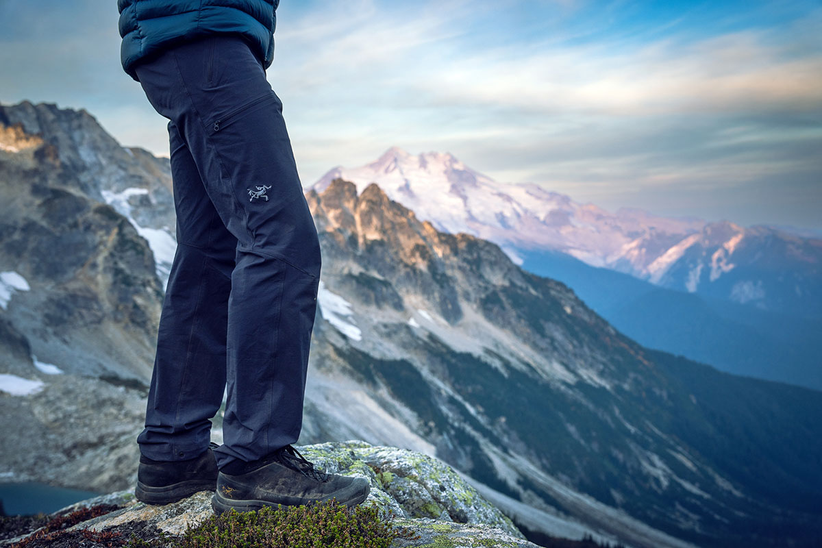 Hiking pants (Arc'teryx Gamma LT in mountains)