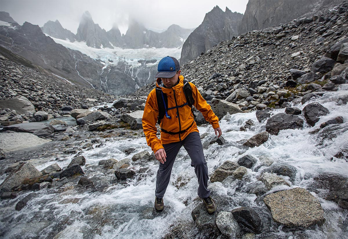 Hiking shoe (crossing creek in Adidas Terrex AX4)