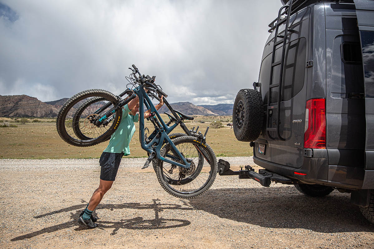 Hitch bike rack (pushing Yakima HangTight 4 up)