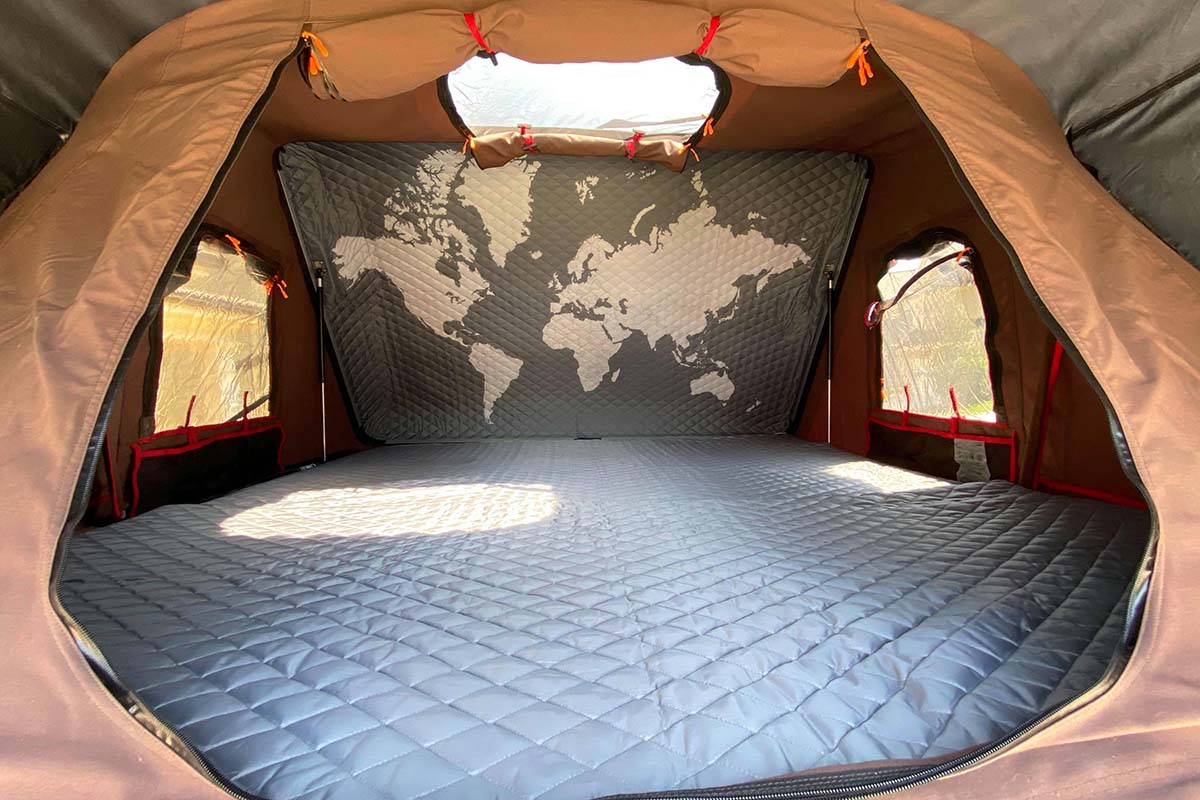 Interior of iKamper Skycamp 2.0 rooftop tent