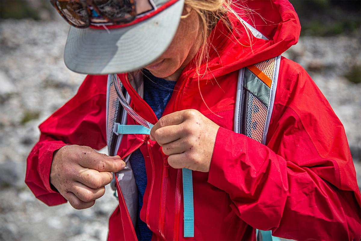 Rain Jackets (opening core vent on Norrona Falketind Paclite)