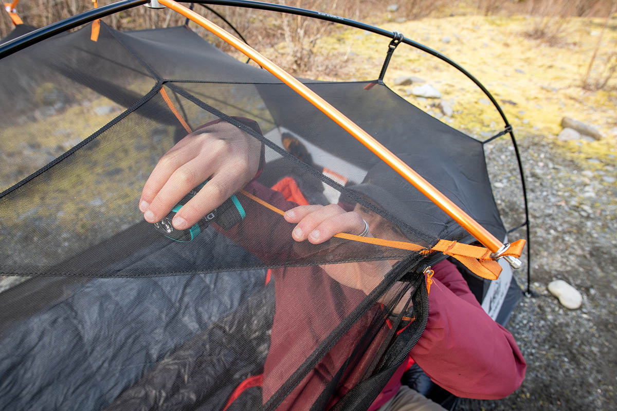 REI Co-op Half Dome SL 2 Plus tent (ceiling pocket)