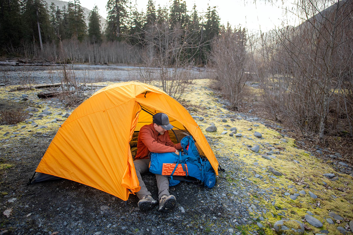 REI Co-op Half Dome SL 2 Plus tent (with fly on)