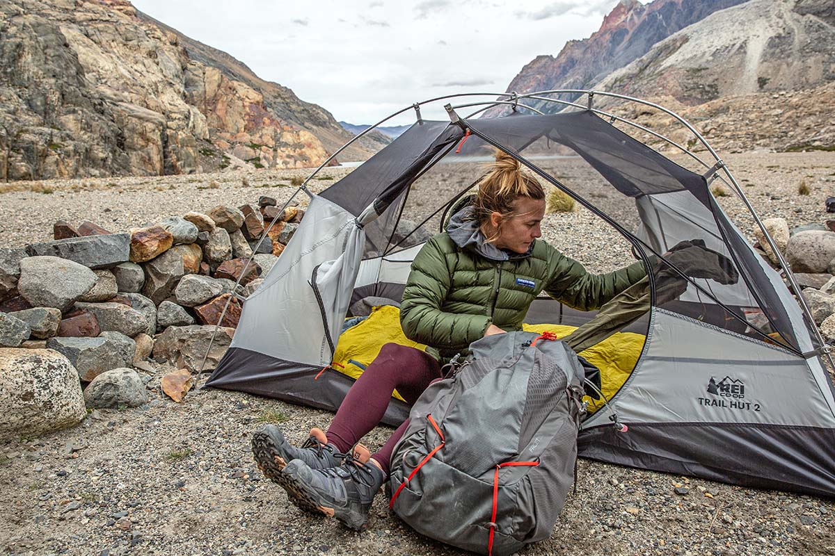 REI Co-op Trail Hut 2 backpacking tent (unpacking)