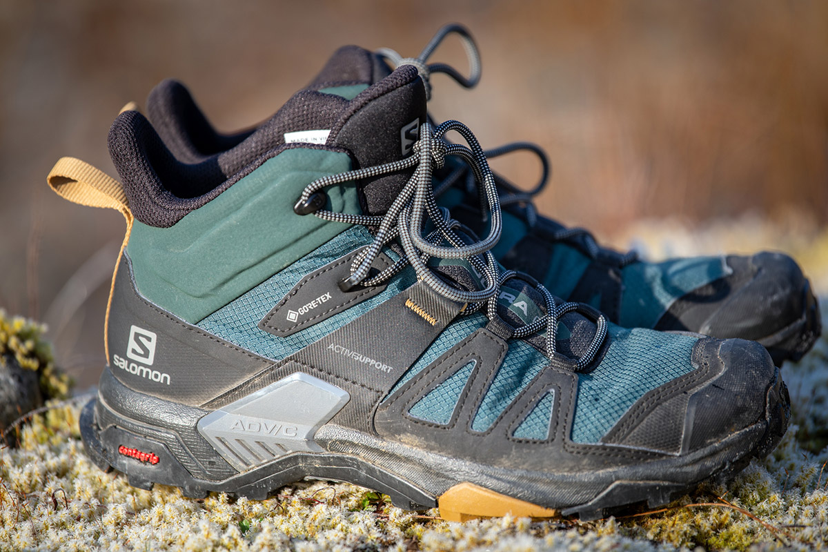 Salomon X Ultra 4 Mid hiking boot (closeup)