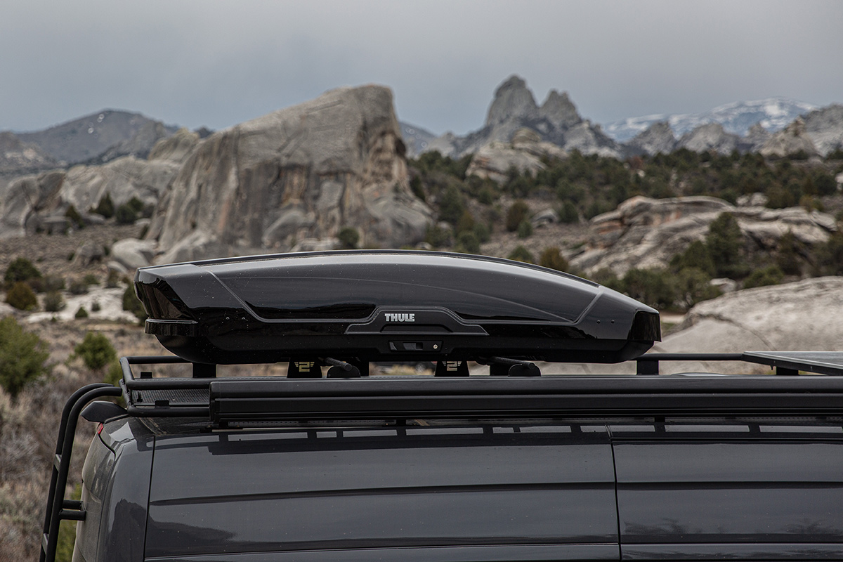 Thule Motion XT Roof Box (capacity on the van)