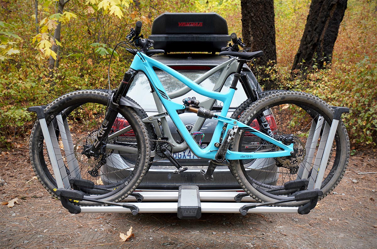 Trail Mountain Bikes (Ibis Ripmo loaded on bike rack)