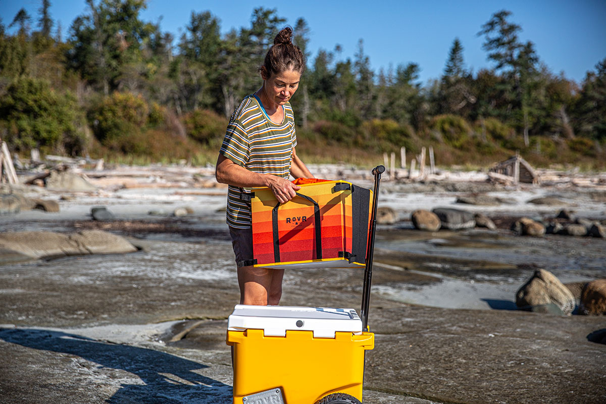 Wheeled cooler (RovR RollR with LandR Bin)